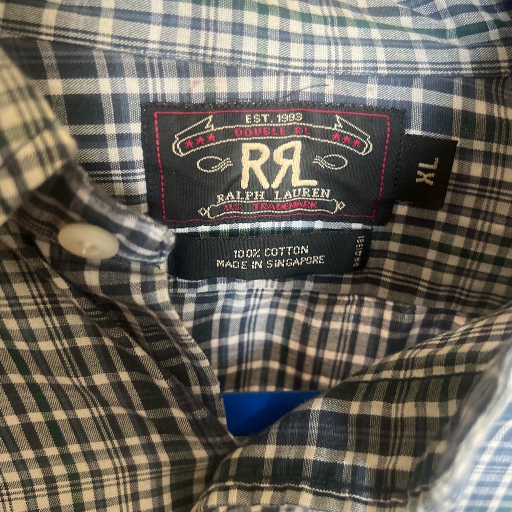 Ralph Lauren Men's Blue Plaid Shirt